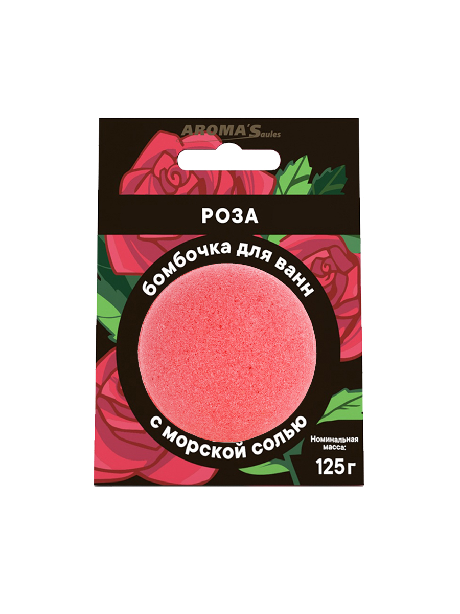 

Бомбочка для ванны Aroma Saules Роза, 125 г