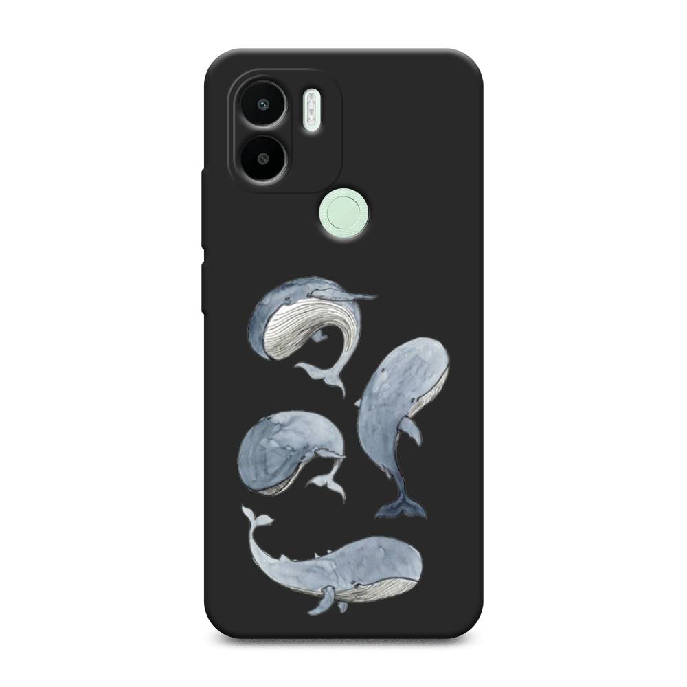 

Чехол Awog на Xiaomi Redmi A1+ "Киты", Голубой;белый;прозрачный, 316752-1