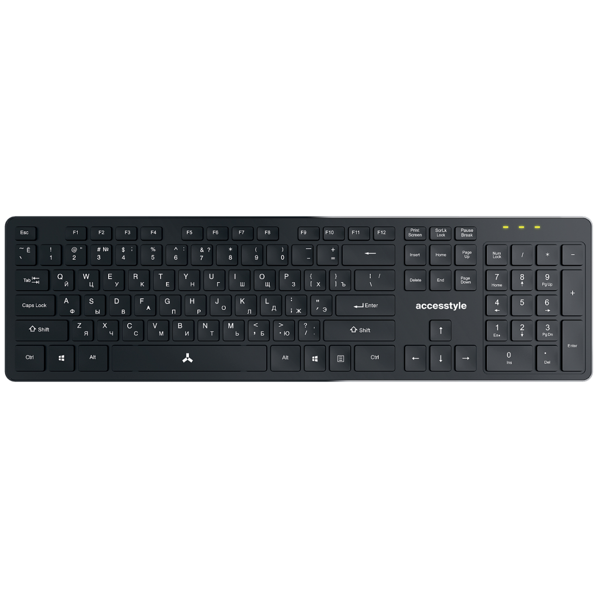 Беспроводная клавиатура Accesstyle K201-ORE, тёмно-серый