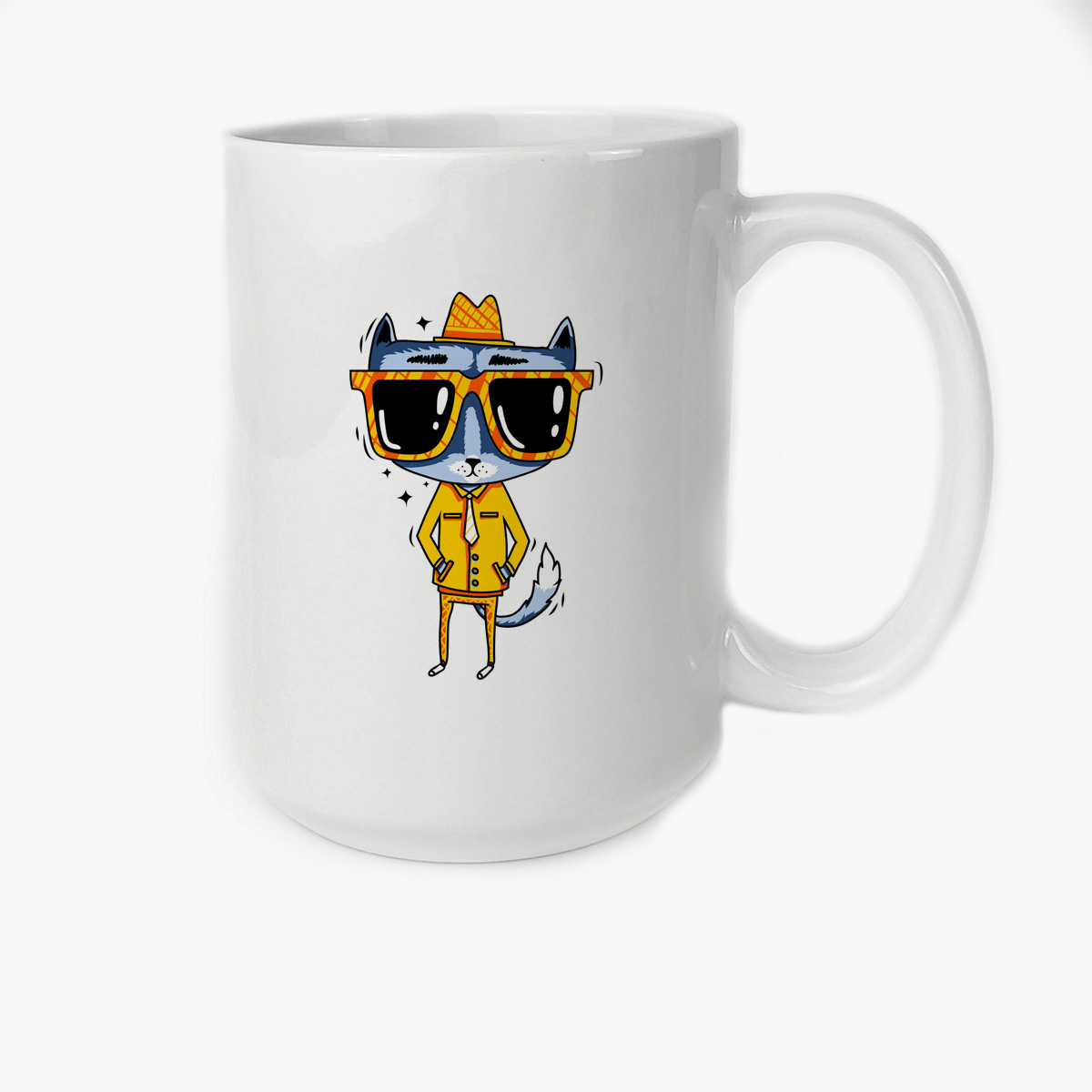 

Кружка CoolPodarok Иллюстрация Модный кот