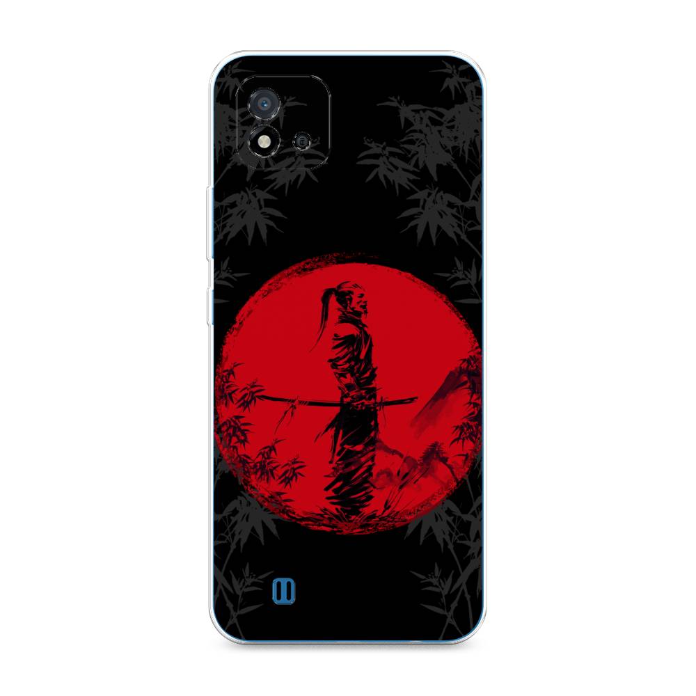 

Чехол на Oppo Realme C20 "Самурай на красном фоне", Черный;красный;серый, 254850-4