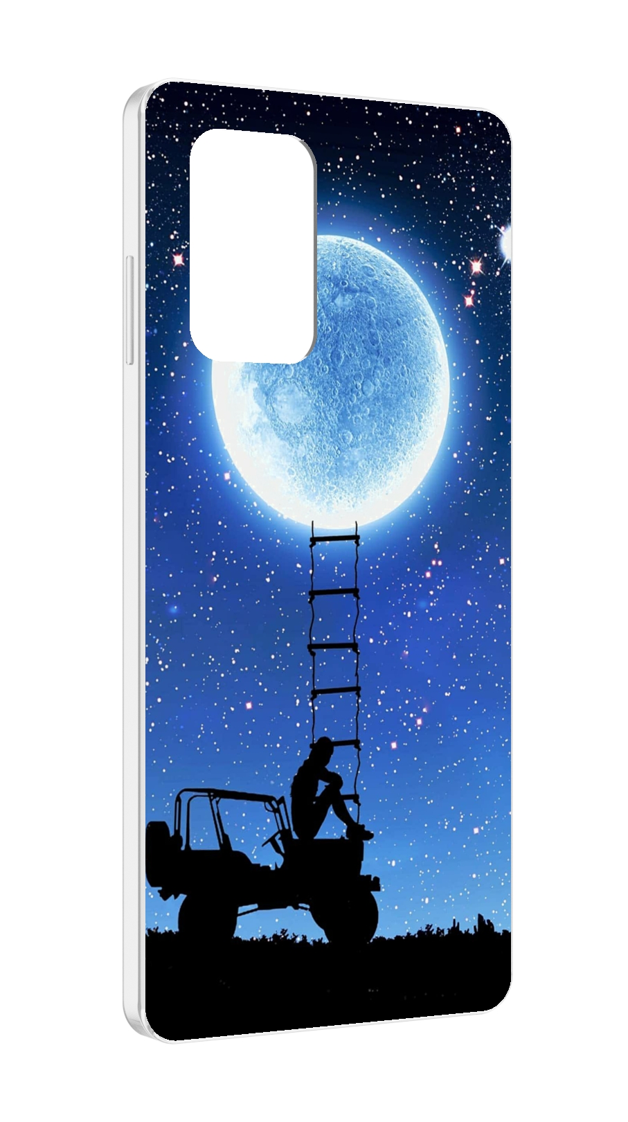 Чехол MyPads Машина-на-лун для ZTE Blade A72 / ZTE Blade V40 Vita