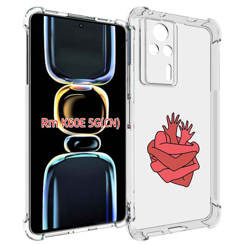 

Чехол MyPads сердце из ручек для Xiaomi Redmi K60E, Tocco