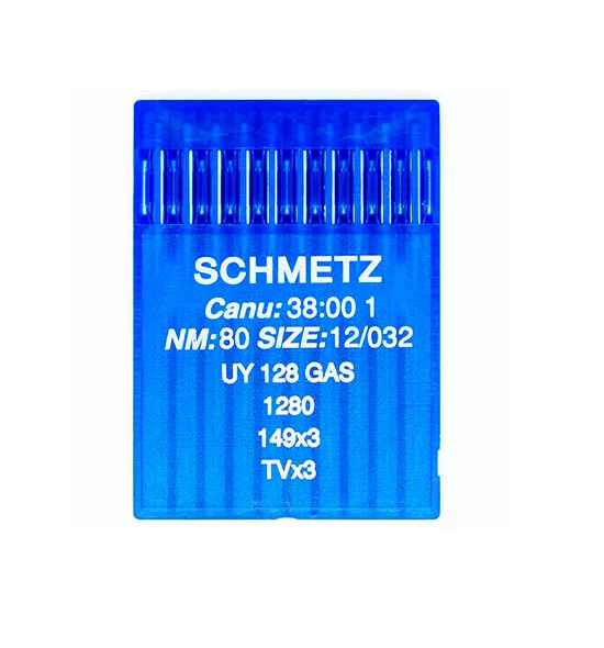 

Иглы промышленные Schmetz UY 128 GAS 80, 10 шт, UY128/GAS/80