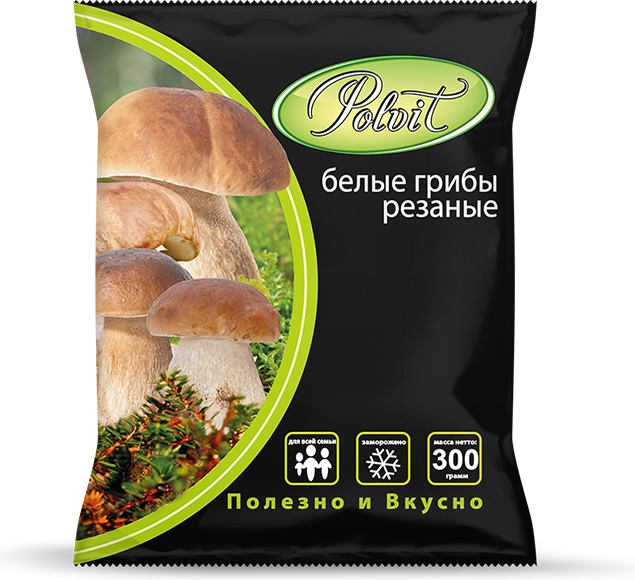 

Грибы Polvit белые резаные 300 г
