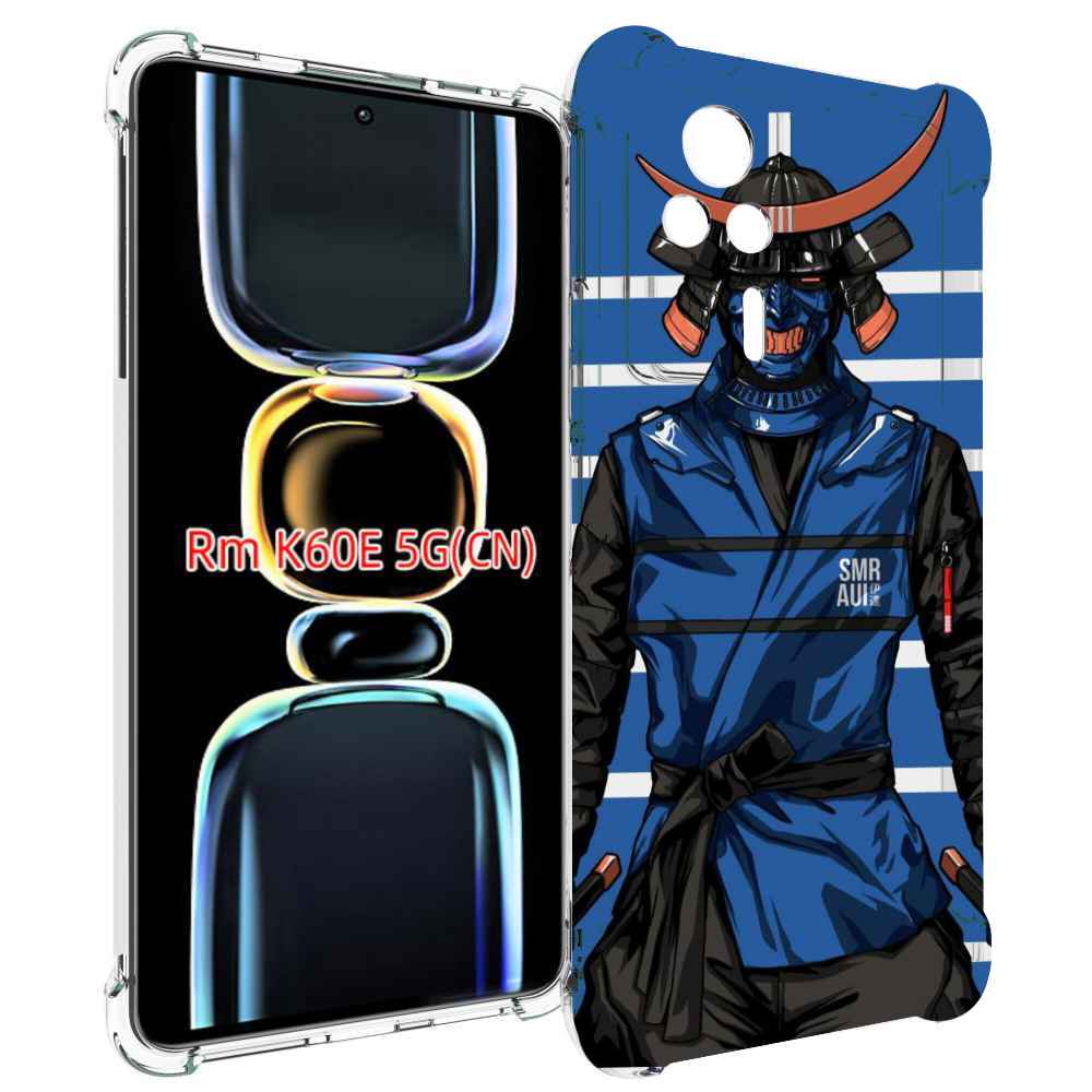 

Чехол MyPads самурай в синей форме для Xiaomi Redmi K60E, Tocco