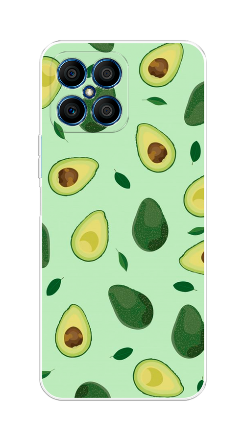 

Чехол на Honor X8 "Blue avocado", Коричневый;зеленый, 6107650-1