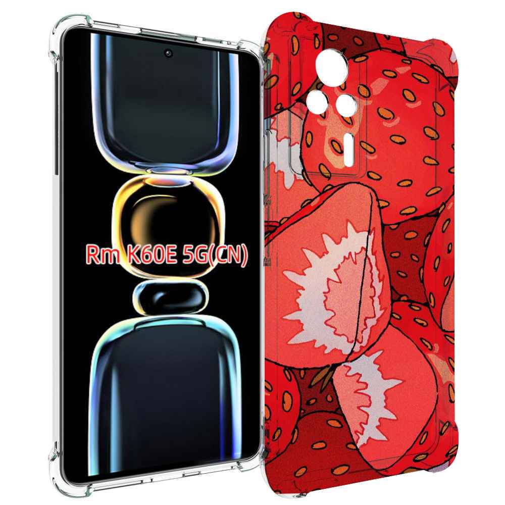 

Чехол MyPads рисованная-клубника для Xiaomi Redmi K60E, Tocco