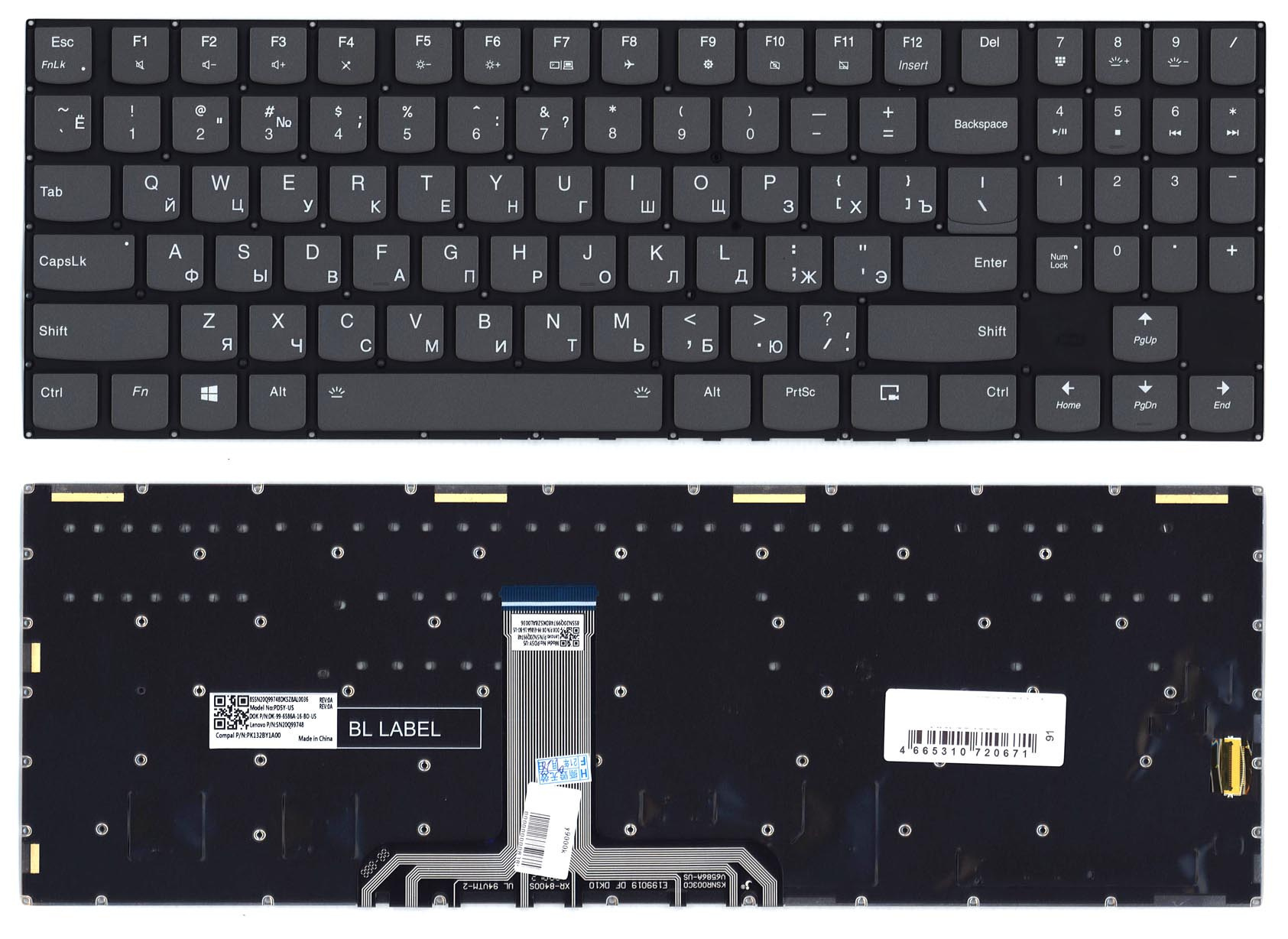 

Клавиатура Lenovo для ноутбука Lenovo Legion Y740-15