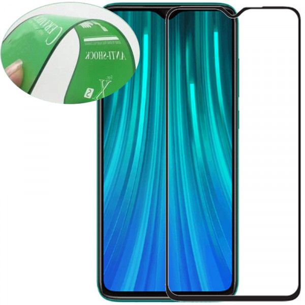 

Гибкое защитное стекло Ceramics для Xiaomi Redmi Note 8 Pro (full glue)