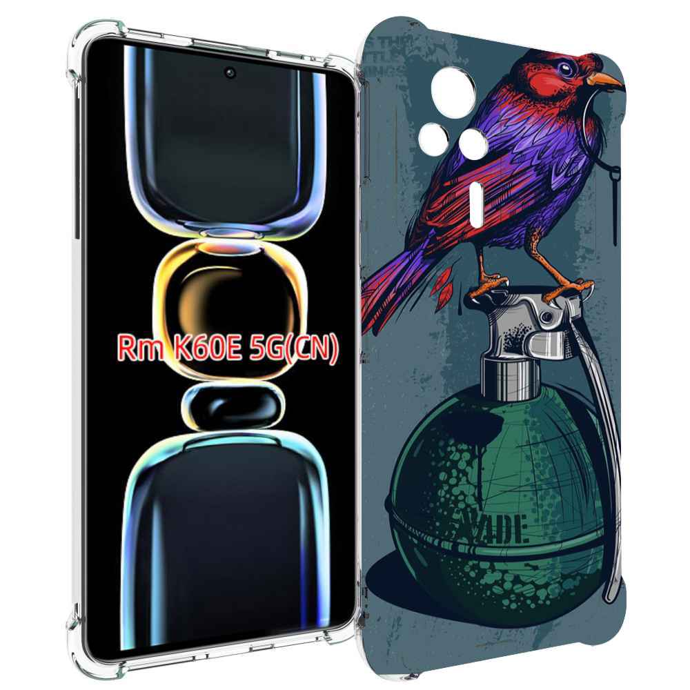 

Чехол MyPads птица с гранатой для Xiaomi Redmi K60E, Tocco