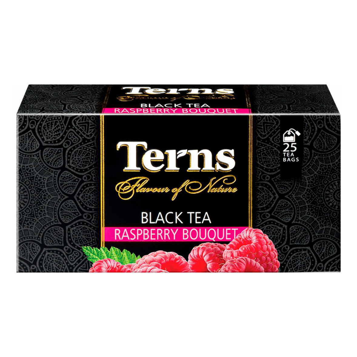 Чай черный Terns Raspberry Bouquet в пакетиках 1,5 г х 25 шт