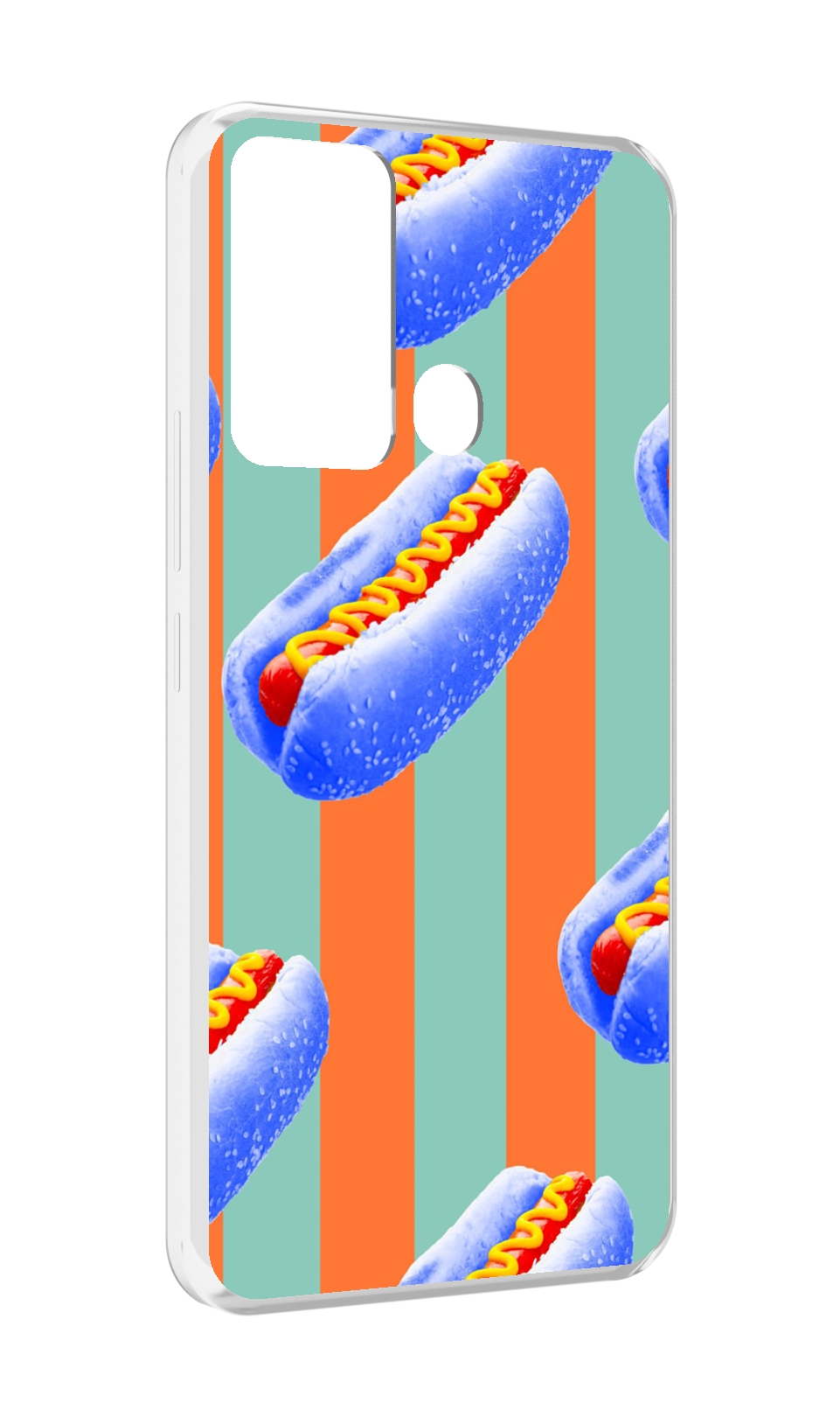

Чехол MyPads синие хотдоги для Infinix Hot 12i, Прозрачный, Tocco