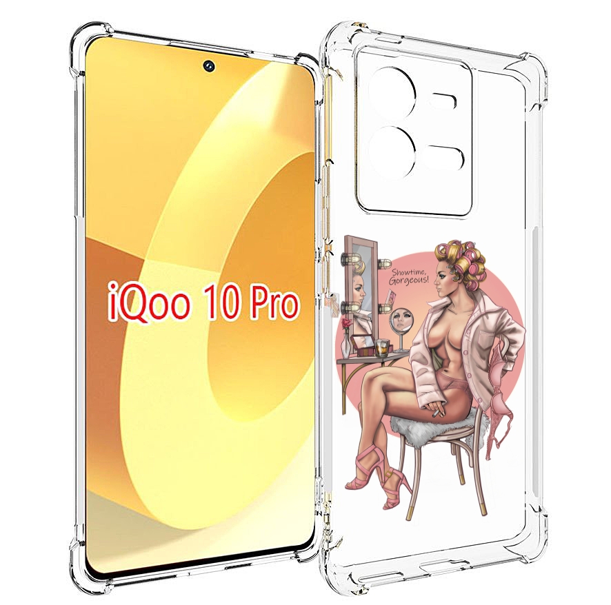

Чехол MyPads красивая-девушка-с-зеркалом женский для Vivo iQOO 10 Pro, Прозрачный, Tocco