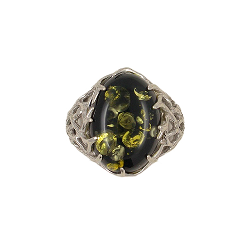 

Кольцо из серебра р.  Golden Eagle НМК1-311/З, янтарь, НМК1-311/З