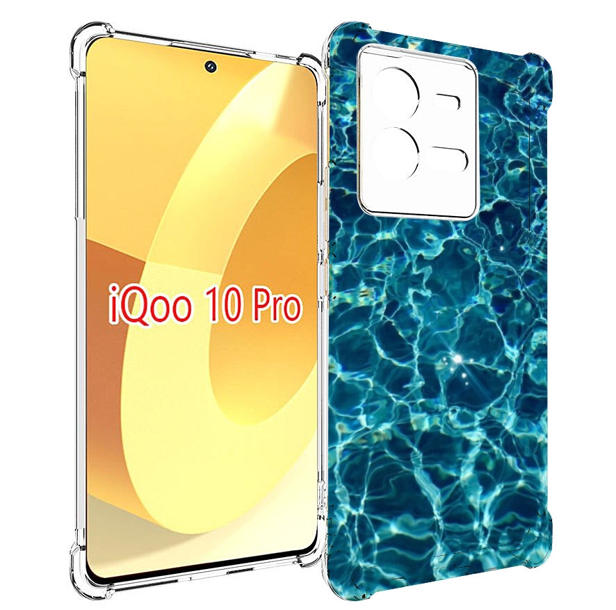 

Чехол MyPads красивая голубая вода для Vivo iQOO 10 Pro, Прозрачный, Tocco