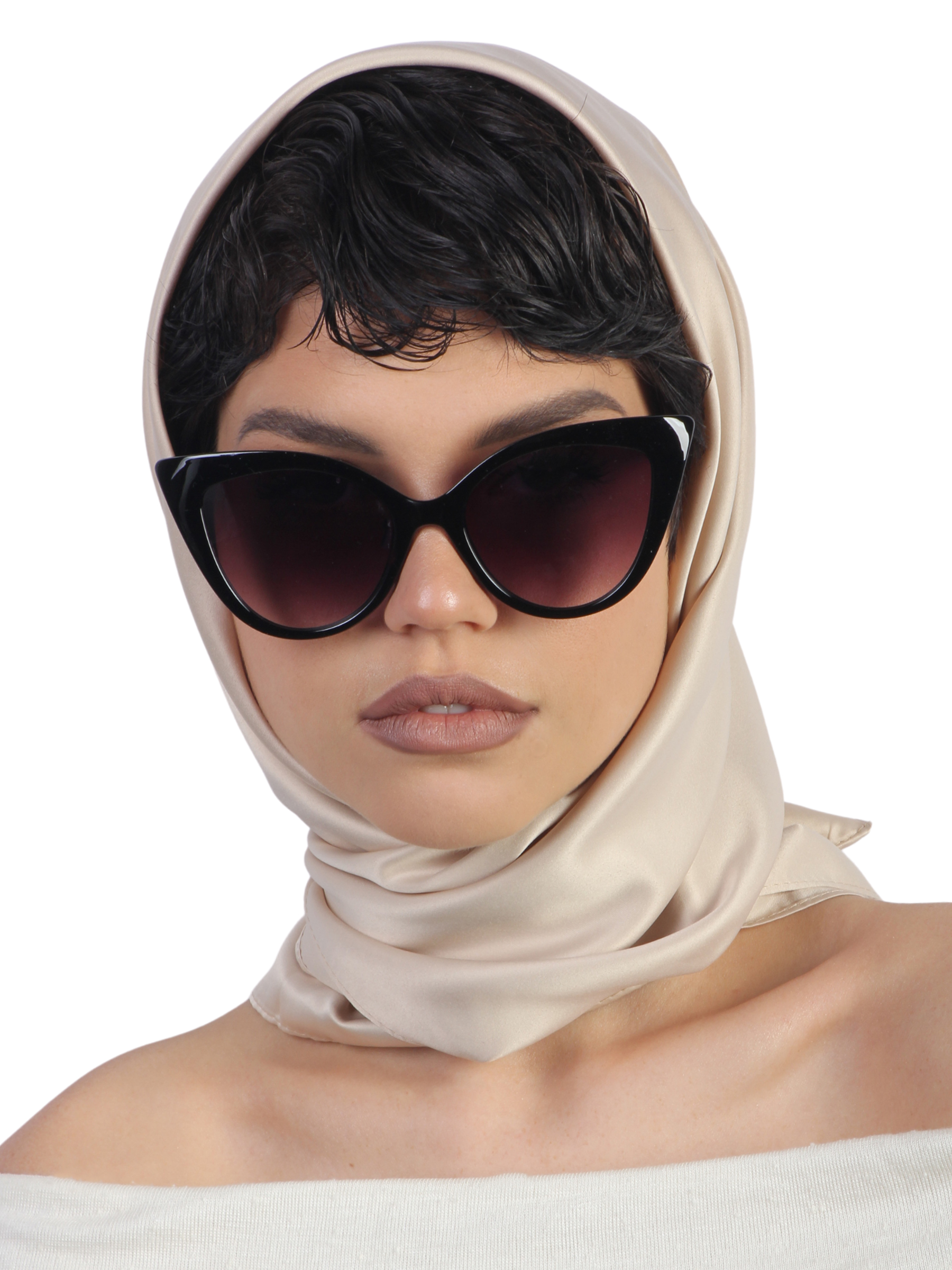 Солнцезащитные очки женские Pretty Mania ANG526-1, черные