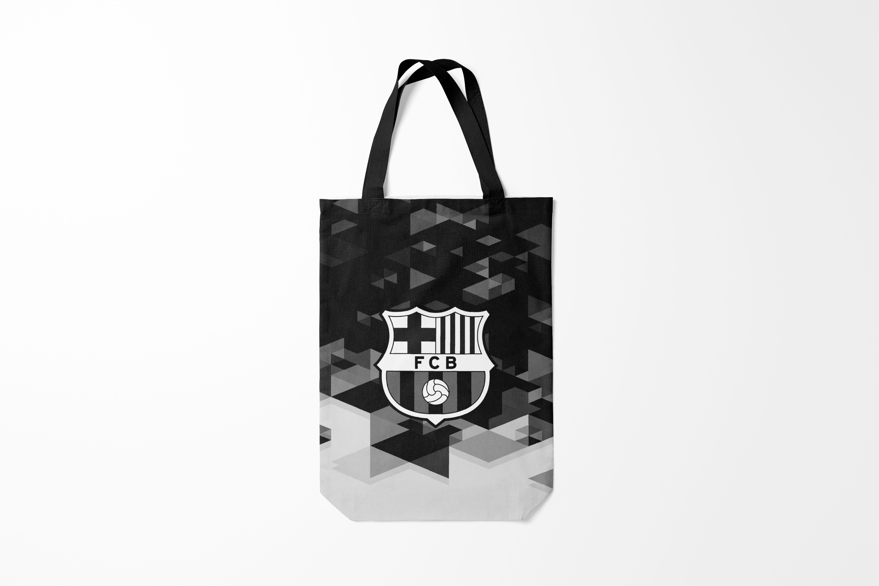

Сумка шoппер унисекс Burnettie Barcelona FC sport geometry, черный, Barcelona FC sport geometry