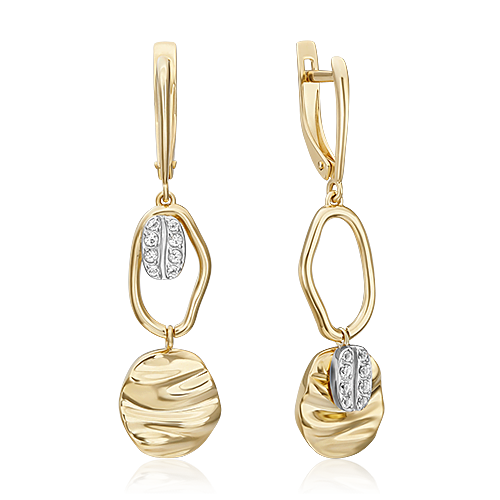 

Серьги из белого золота/желтого золота с топазом PLATINA jewelry 02-4928-00-201-1121, 02-4928-00-201-1121