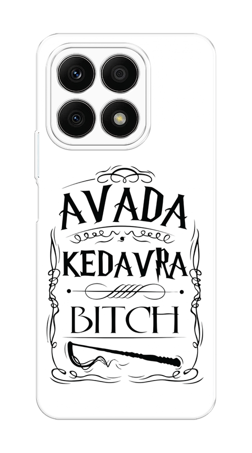 

Чехол на Honor X8A "Avada kedavra bitch", Белый;серый;черный, 6120750-6