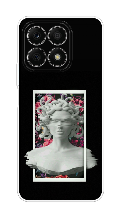 

Чехол на Honor X8A "Web Punk Медуза Горгона", Черный;серый, 6120750-6