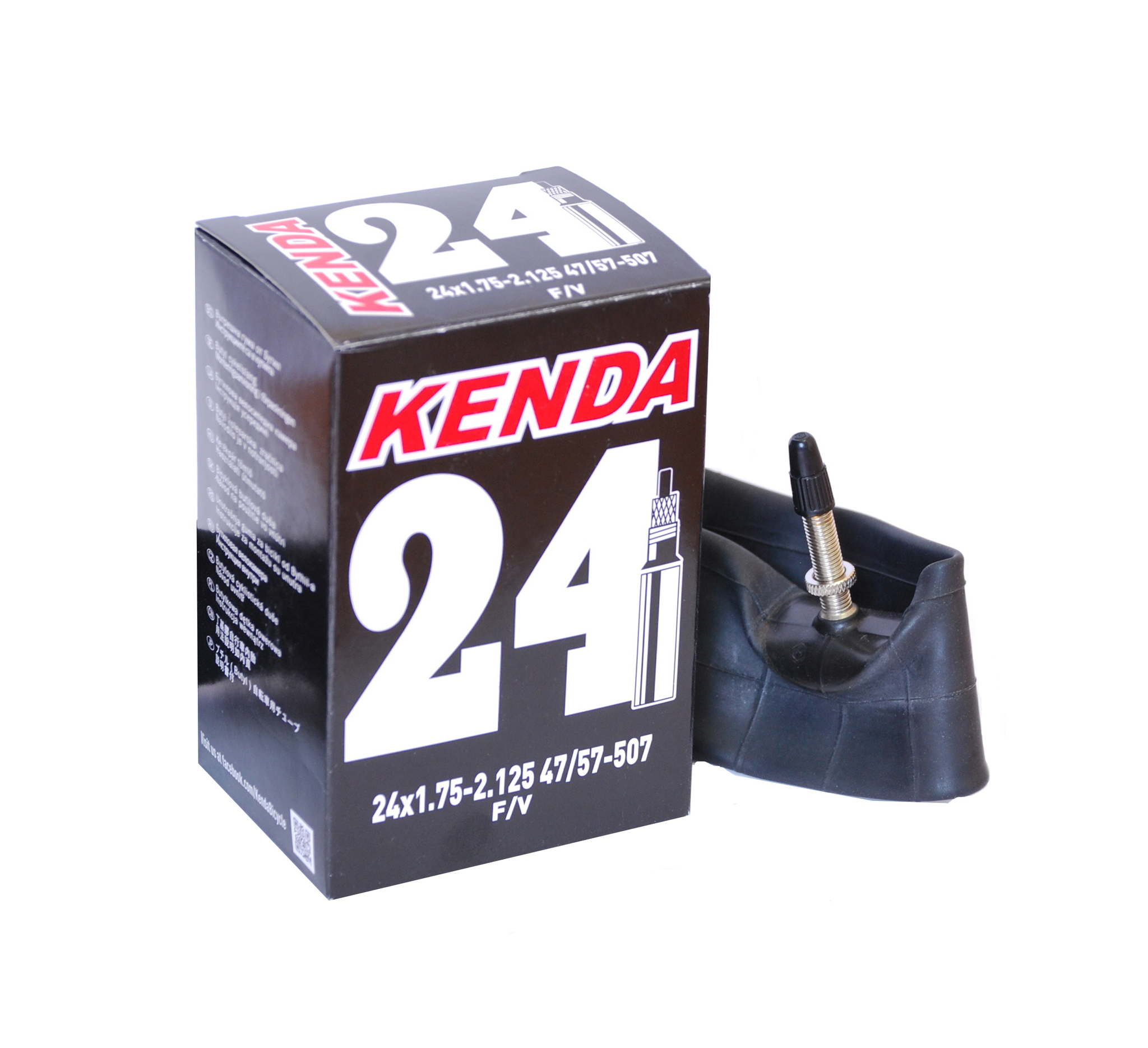 фото Камера велосипедная kenda 24" спорт ниппель (presta) 1,75х2,125 (47/57-507)