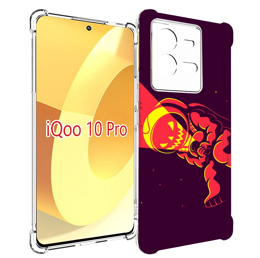 

Чехол MyPads космонавт-в-хеллуин для Vivo iQOO 10 Pro, Прозрачный, Tocco