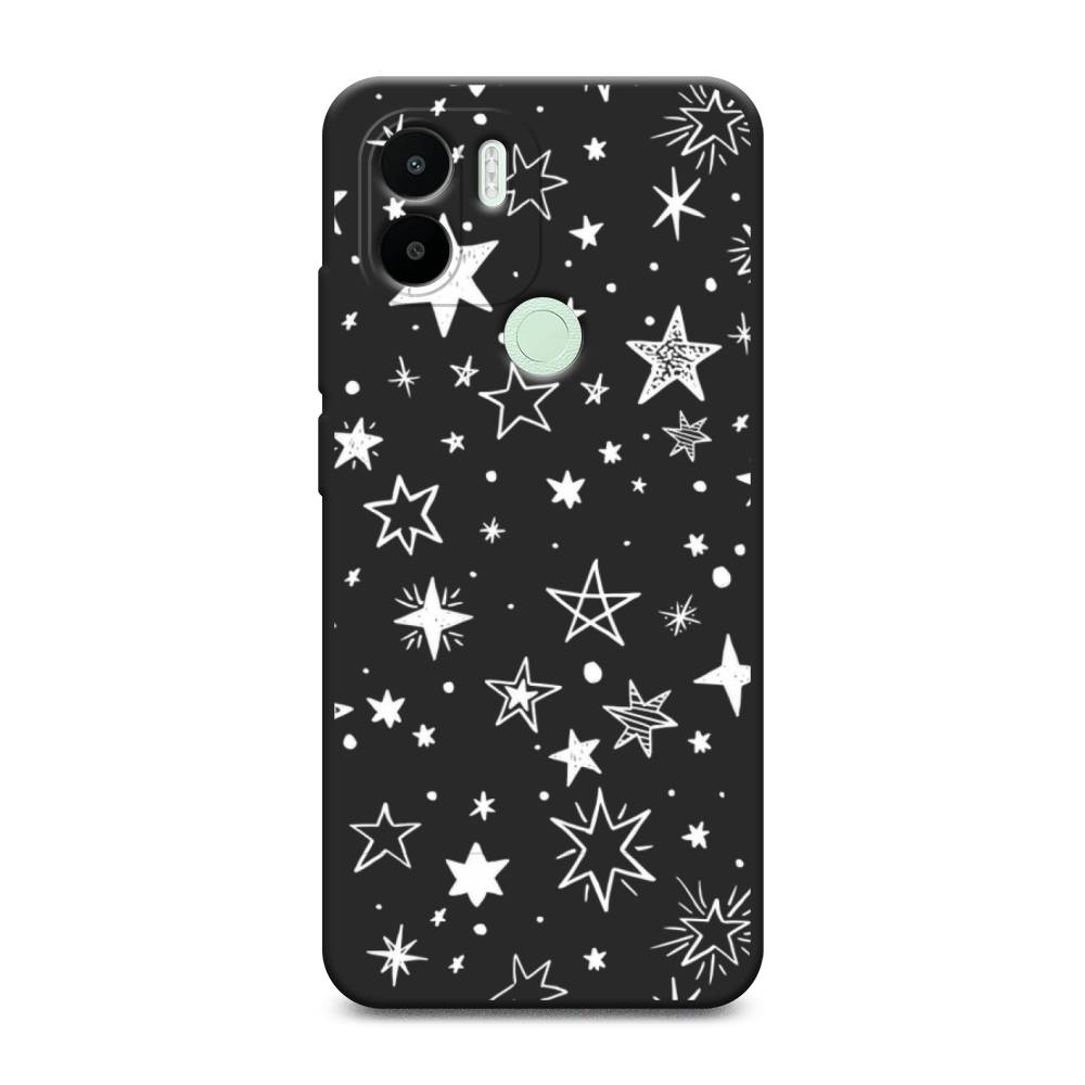 

Чехол Awog на Xiaomi Redmi A1+ "Звездочки графика белая", Прозрачный;белый, 316752-1