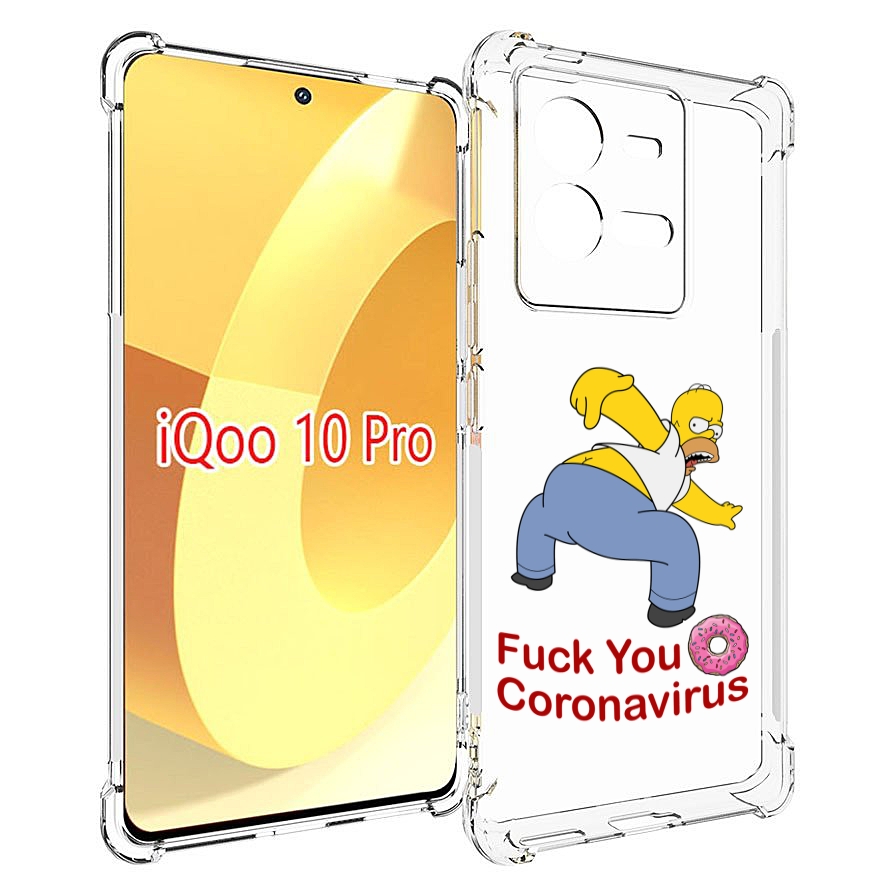 

Чехол MyPads корона-уходи для Vivo iQOO 10 Pro, Прозрачный, Tocco