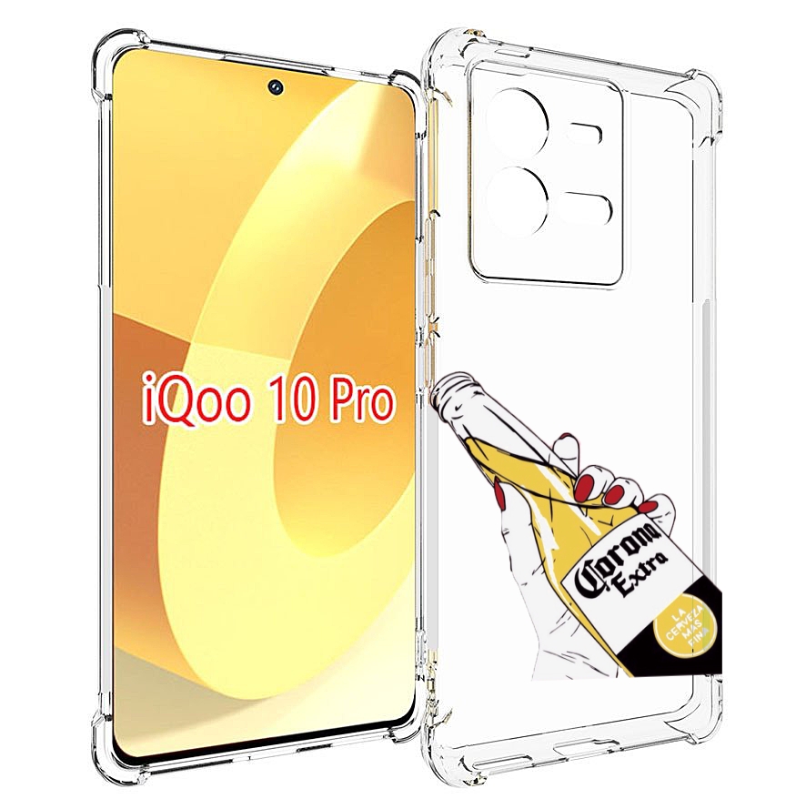 

Чехол MyPads корона екстра для Vivo iQOO 10 Pro, Прозрачный, Tocco