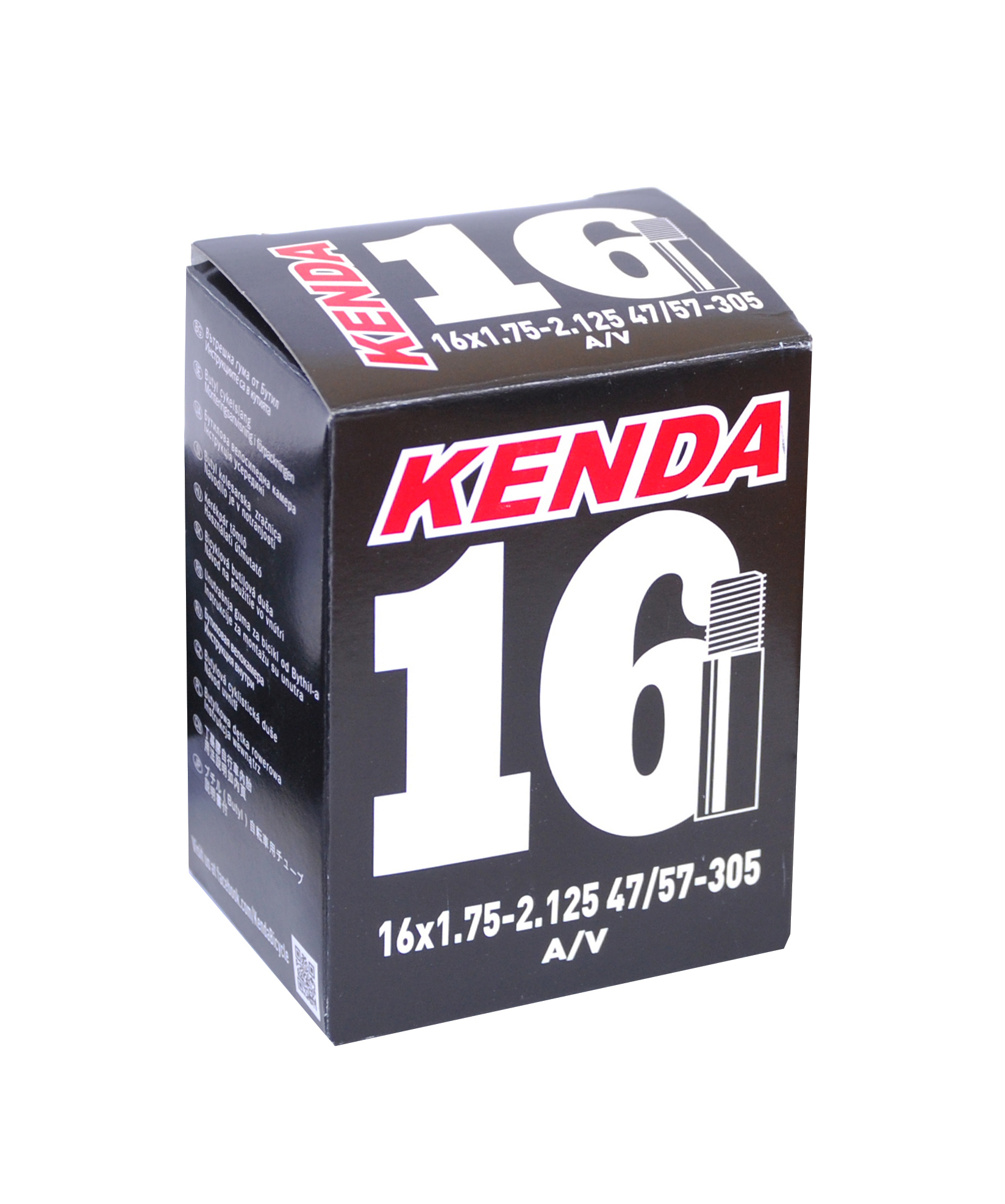 фото Камера велосипедная kenda 16" автомобильный ниппель 1.75-2.125 (47/57-305)