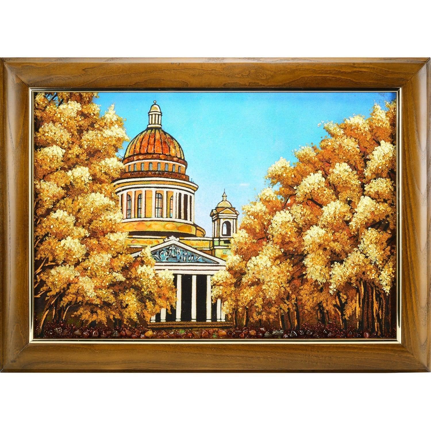 

Картина янтарная СПБ. Исаакиевский собор 60 х 40 см