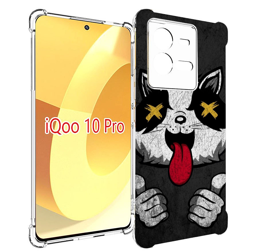 

Чехол MyPads классный зверек для Vivo iQOO 10 Pro, Прозрачный, Tocco