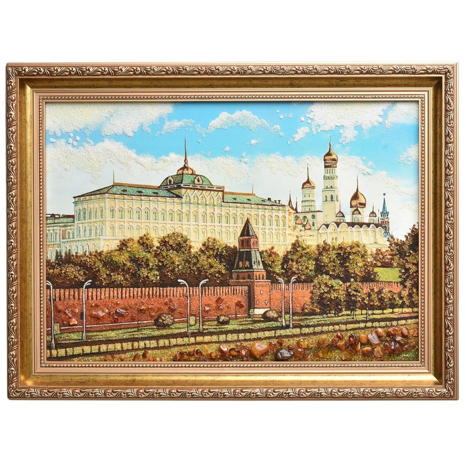 

Картина янтарная Москва. Большой кремлевский дворец