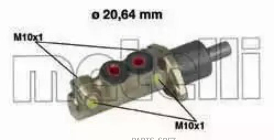 

METELLI Главный тормозной цилиндр 050039, 050039