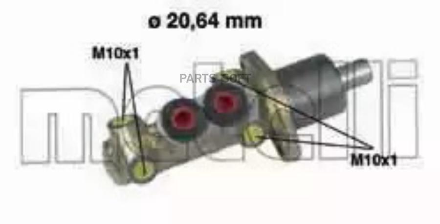 

METELLI Главный тормозной цилиндр 050059, 050059