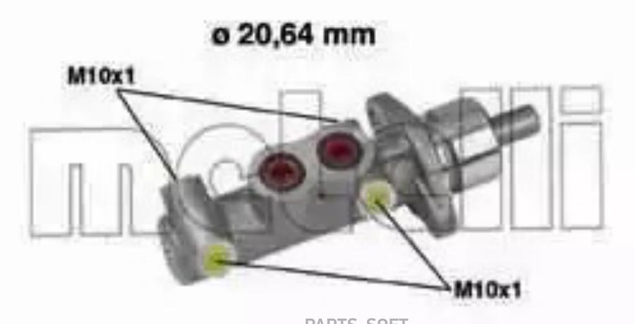 

METELLI Главный тормозной цилиндр 050289, 050289