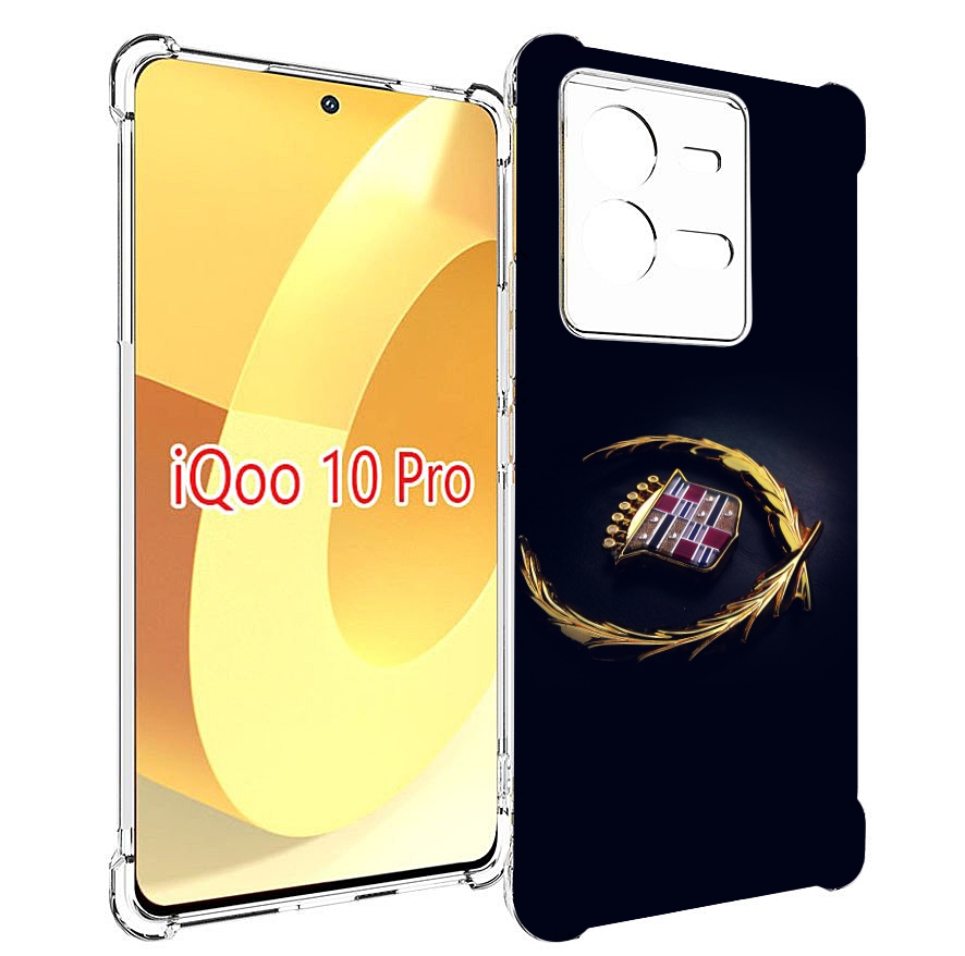 

Чехол MyPads cadillac 2 для Vivo iQOO 10 Pro, Прозрачный, Tocco