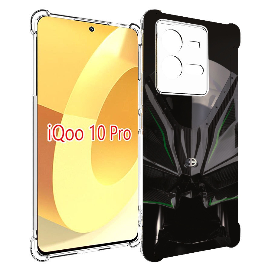 

Чехол MyPads кавасаки мото для Vivo iQOO 10 Pro, Прозрачный, Tocco