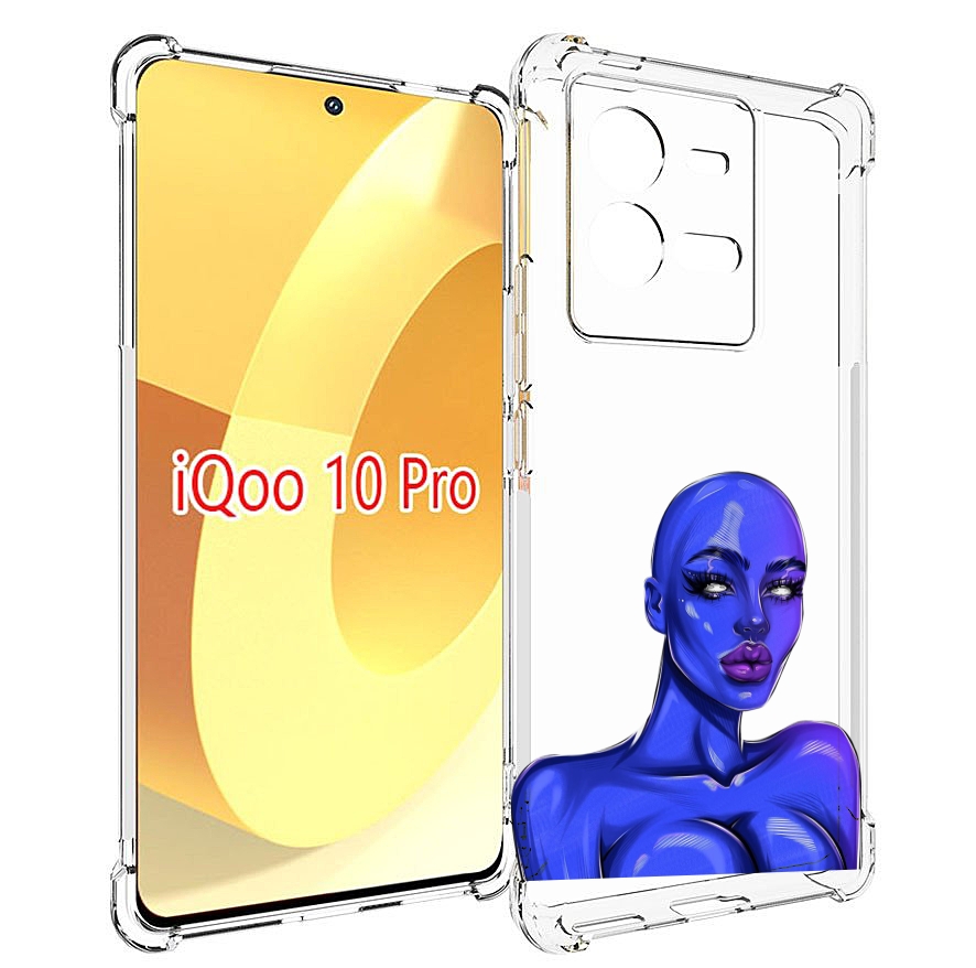 

Чехол MyPads инопланетянка для Vivo iQOO 10 Pro, Прозрачный, Tocco