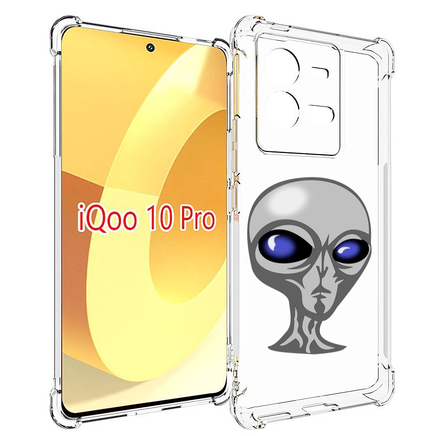 

Чехол MyPads инопланетянин для Vivo iQOO 10 Pro, Прозрачный, Tocco