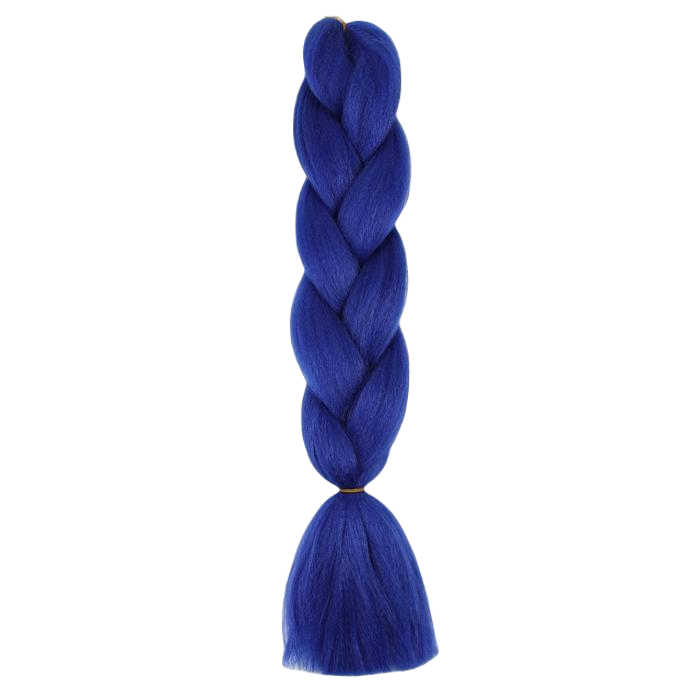 Канекалон ZUMBA однотонный, гофрированный, 60 см, 100 гр, цвет синий#AY29