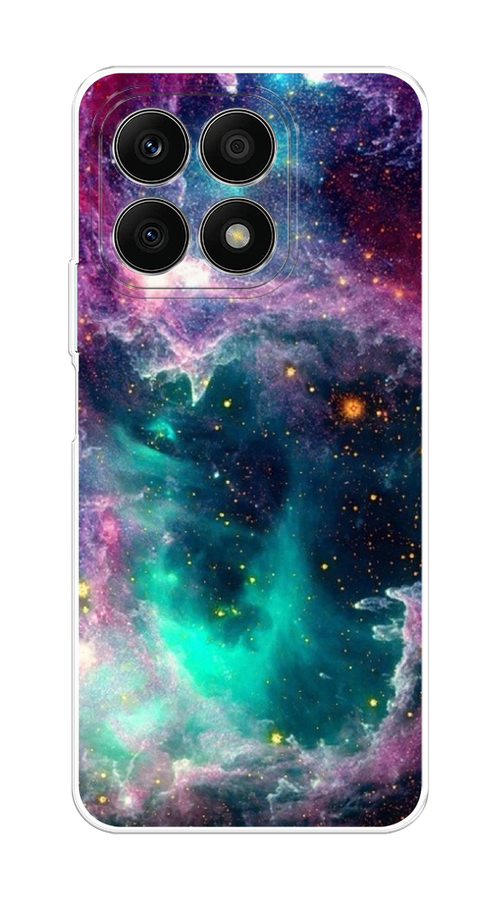 

Чехол на Honor X8A "Звездные облака", Розовый;бежевый, 6120750-2