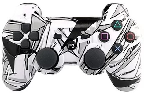 Геймпад NoBrand Wireless Controller для Playstation 3 Серебряные Стрелы (Не оригинал)