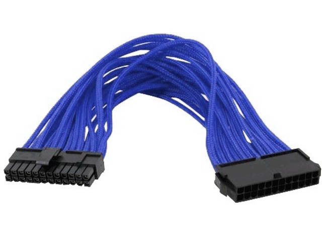 фото Аксессуар удлинитель gelid 24-pin atx 30см blue ca-24p-03