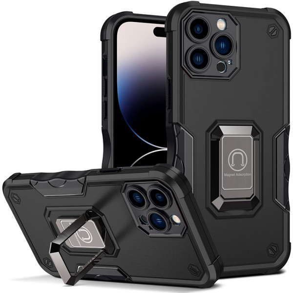Противоударный чехол Epik Magnet Ring с кольцом для iPhone 14 Pro