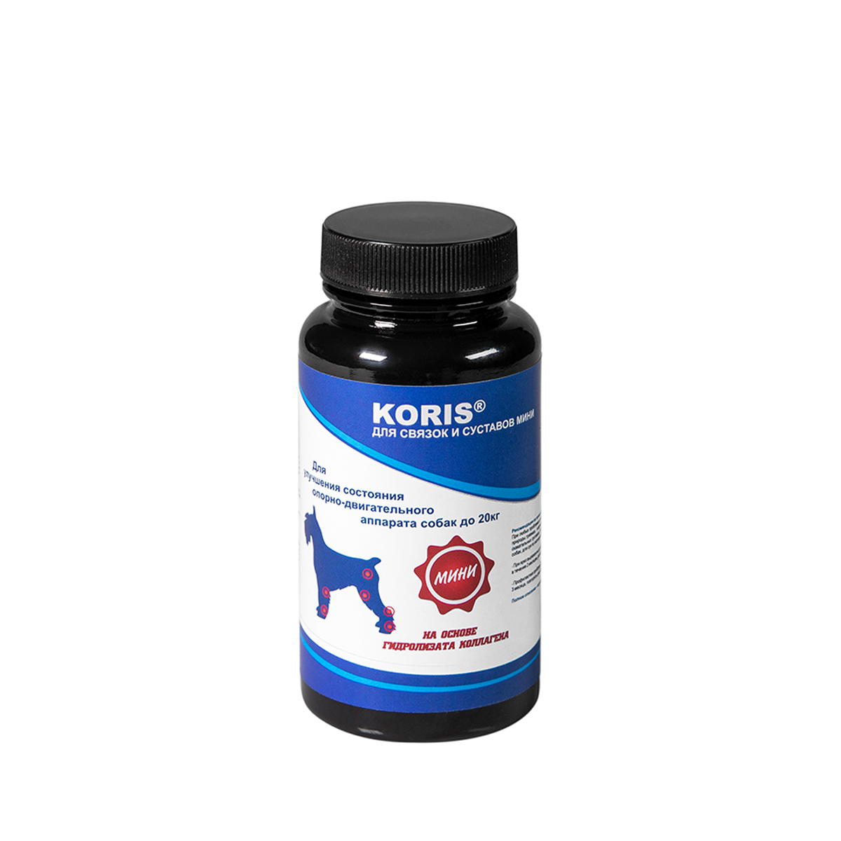 Пищевая добавка для собак Koris, для связок и суставов - мини, до 20 кг. (120 таблеток)