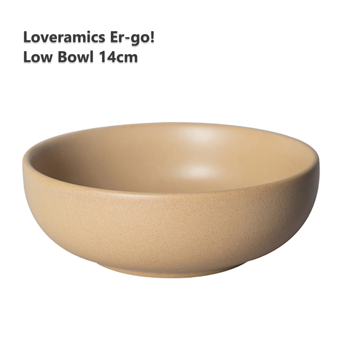 

Салатник керамический, тарелка Loveramics Er-go! 14cm Low Bowl (L) (Matte Sand) D068-112BM, Er-go! 14cm Low Bowl (L) (Matte Sand) D068-112BMS