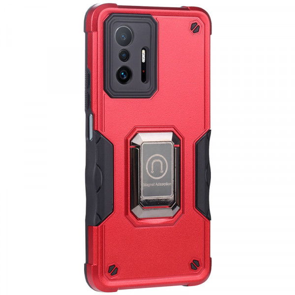 Противоударный чехол Epik Magnet Ring с кольцом для Xiaomi Mi 11T / Mi11T Pro