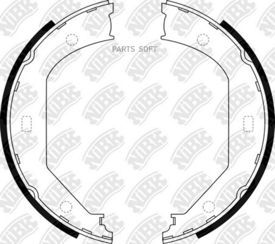 

Колодки тормозные NiBK барабанные fn0560
